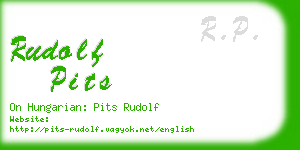 rudolf pits business card